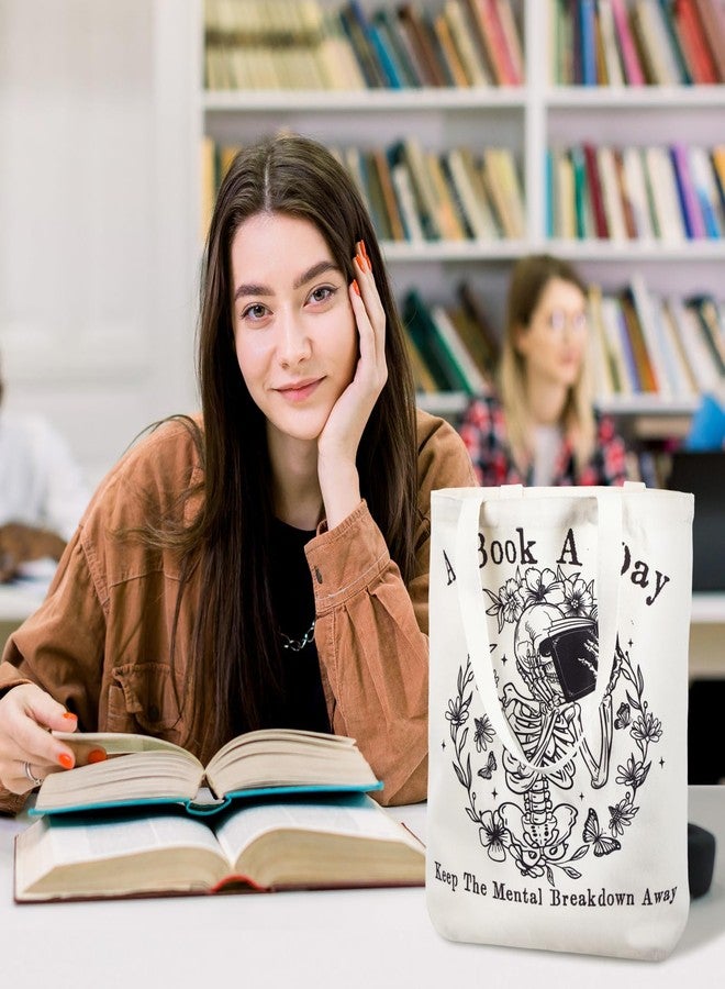 مجموعة حقائب حمل الكتب القماشية من SilTriangle، 8 قطع، هدية مثالية لعشاق الكتب في المكتبات، حقيبة قماشية قابلة لإعادة الاستخدام للنساء والرجال ومحبي القراءة والمعلمين وأمناء المكتبات. - Image 4